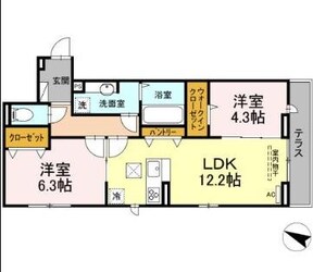 カーサミラの物件間取画像